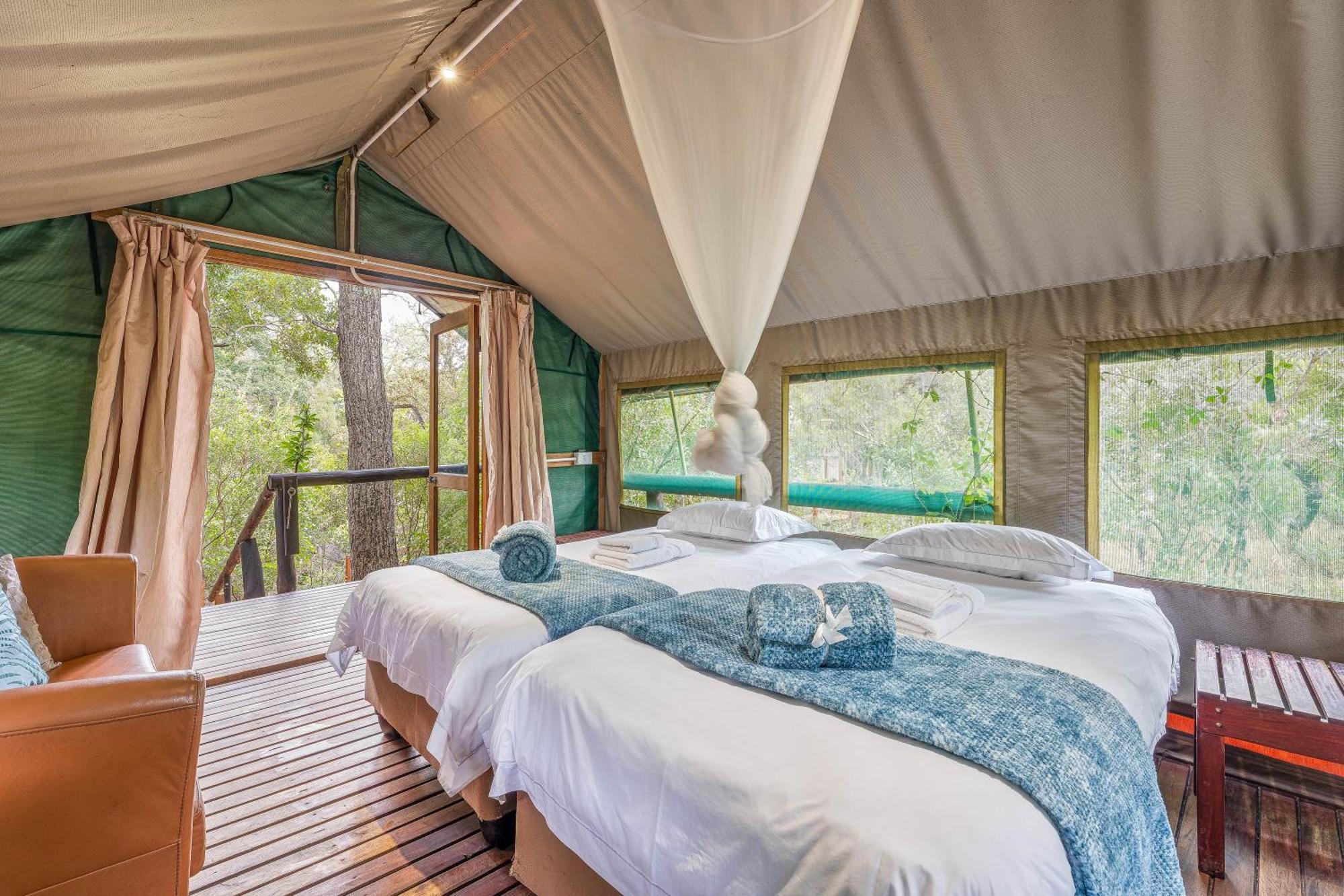 Ndzhaka Tented Camp Manyeleti Game Reserve Eksteriør billede